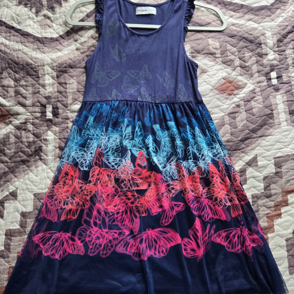 Desigual Girl Butterfly Dress size 11/12
